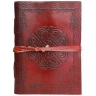 Kožený zápisník s keltskou mandalou