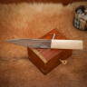 Viking Stainless Steel Knife with Bone Handle