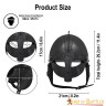 Viking Vendel Inspired Blackened Steel Helmet with Padded Liner 16 Gauge