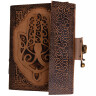 Leather notebook Hamsa, Hand of Fatima