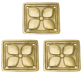 Brass Floral Fittings for a Roman Belt, Set of 3