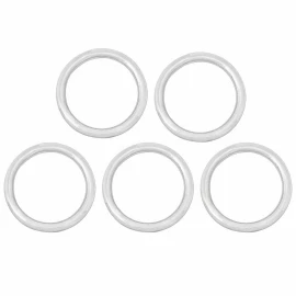 Nickel-coated Steel Rings, Set of 5pcs