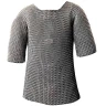 Chainmail Shirt with Coif, Zinc-Coated Butted 1,3mm Mild Steel Rings Ø10mm