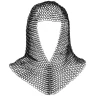 Kettenhemd mit Kettenhaube, verzinkte 1,3mm Stahlringe Ø10 mm