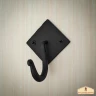 Simple Wall Hook from Blackened Steel 9cm