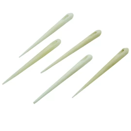 45mm bone needles, sewing needles made of bone, set of 5