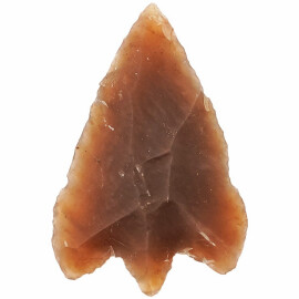 Small Stemmed Triangular Arrowhead from Flint Stone 4cm