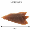 Small Stemmed Triangular Arrowhead from Flint Stone 4cm