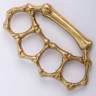 Gold Skeleton Bones Brass Knuckles