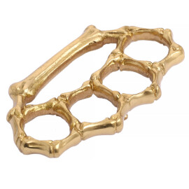 Gold Skeleton Bones Brass Knuckles