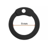 Geschwärzte flache Ringe 9 mm mit Rundnieten, Baustahl, 1 kg - Outlet