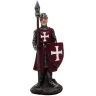 Set of 12 Crusader figures with red and white painting 7,5cm