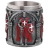 400ml Ordensbecher der Kreuzritter mit Scharlachrotem Waffenrock-Relief