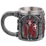400ml Ordensbecher der Kreuzritter mit Scharlachrotem Waffenrock-Relief
