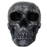 Černá spiritistická lebka „Ouija“ 16cm