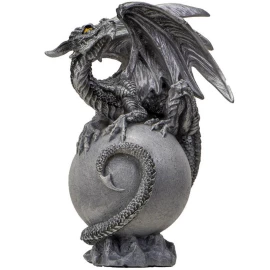 Guardian of the Spheres: Luna Dragon on Planet Figurine