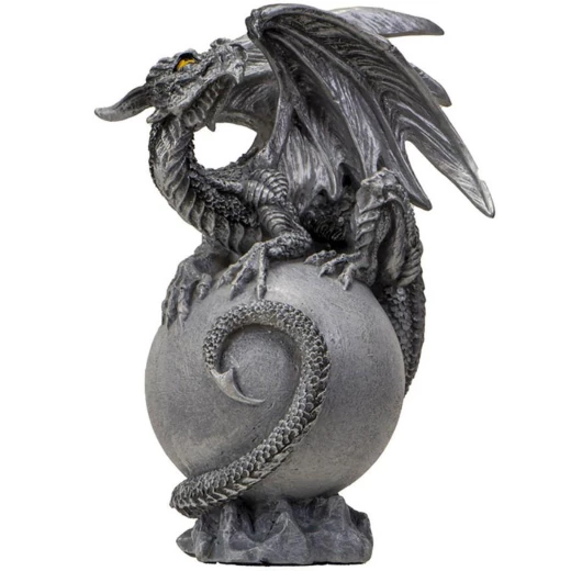 Guardian of the Spheres: Luna Dragon on Planet Figurine