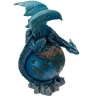 Guardian of the Blue Planet: Earth Dragon on Globe Figurine