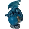 Guardian of the Blue Planet: Earth Dragon on Globe Figurine