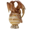 Ruler of the Stormy Spheres: Jupiter Dragon on Planet Figurine