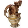 Ruler of the Stormy Spheres: Jupiter Dragon on Planet Figurine