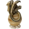 Lord of the Cosmic Rings: Saturn Dragon on Planet Figurine