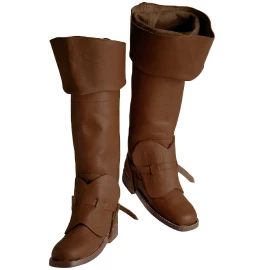 Mušketýrky, mušketýrské holínky hnědé - Outlet