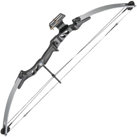 Compoundbogen Man Kung MK-CB55SB Silber/Schwarz 55 LBS