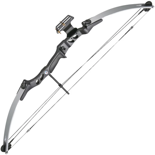 Compoundbogen Man Kung MK-CB55SB Silber/Schwarz 55 LBS