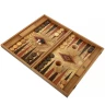 Backgammon Olivenholz und Olive-Maserknolle 48x30 cm