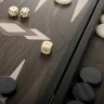 Backgammon Ebenholz-Maserknolle 48x30cm, limitierte Auflage