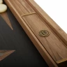 Backgammon Amerikanischer Nussbaum mit schwarzer Eiche