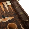 Backgammon aus der Maserknolle der kalifornischen Walnuss