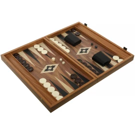Backgammon aus Walnussholz-Imitat 48x30 cm