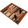 Backgammon aus Mahagoni-Imitat mit Seitenfächern 48x30 cm