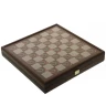 Schachspiel, Backgammon, Mensch ärgere Dich nicht, Schlangen 4-in-1-Set im traditionellen Stil, 34x34 cm