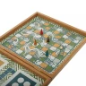 Šachy, Vrhcáby, Člověče nezlob se, Hadi souprava 4v1 Retro design, 34x34 cm