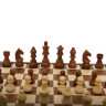 Walnut Chess set with Staunton Chessmen (8.5cm King) in brown and ivory.