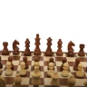 Schachspiel Walnuss 43x43 cm, Staunton-Schachfiguren (König 8,5 cm), Braun und Elfenbein