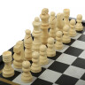 Šachy a Vrhcáby, souprava 2v1 Moderní design, 27x27 cm