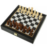 Šachy a Vrhcáby, souprava 2v1 Moderní design, 27x27 cm