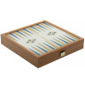 Schachspiel und Backgammon Set Türkis, 2-in-1-Set, Größe 27x27 cm