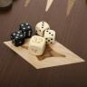 Chess, backgammon and checkers game 3in1 tropical wood Wenge