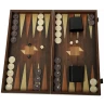 Geometrical Wood Motif Backgammon