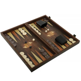 Geometrical Wood Motif Backgammon