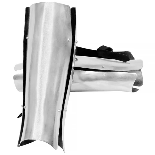 14th Century Three-Plate Steel Greaves, 1.6 mm Steel