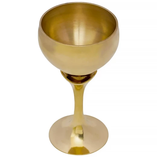 Eleganter Messingkelch mit ausgestelltem Stiel, 100 ml - Outlet