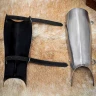 Medieval Steel Greaves, 13th Century Shin Protection (1.6mm / 16G)