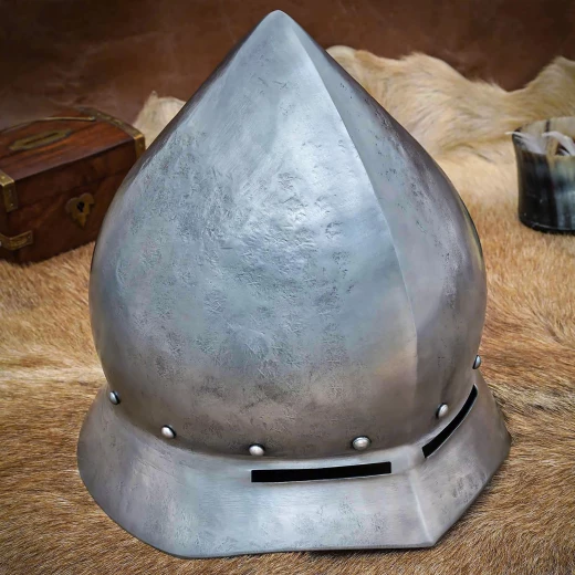 Pointed Kettle Hat with Eye Slits | Proto-Sallet | 15th Century