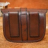 Mittelalterliche Gürteltasche aus Leder mit Zierschnalle - Outlet